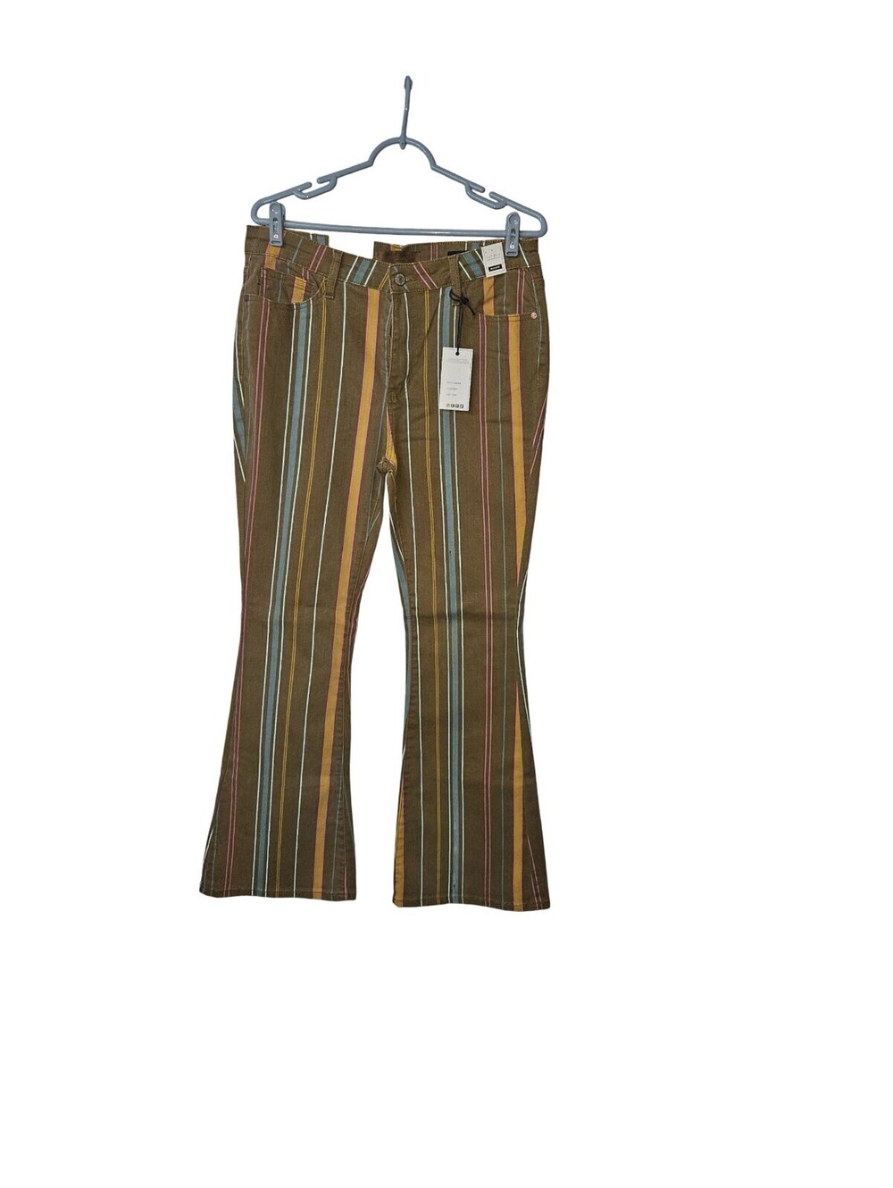 NWT Judy Blue Mid-Rise Stretch Striped Flare Jeans - Size 13/31